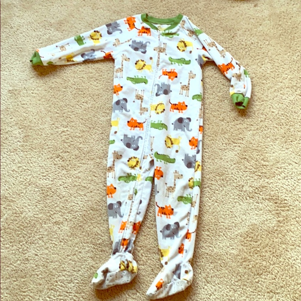3/$15 Carter’s fleece zip onesie PJ dinosaurs